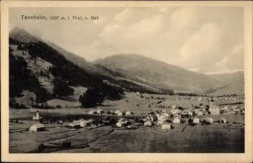 Ak Tannheim in Tirol, Totalansicht von Osten
