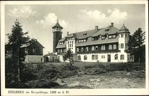 Ak Klínovec Keilberg Erzgebirge Reg. Karlsbad, Keilberg Hotel