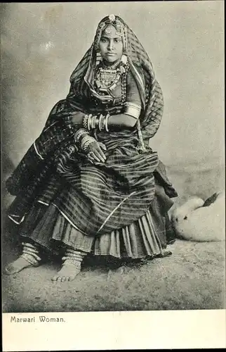 Ak Marwari Woman, Portrait