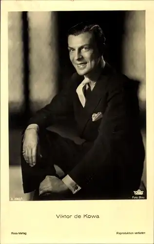 Ak Schauspieler Viktor de Kowa, Ross A3382/1