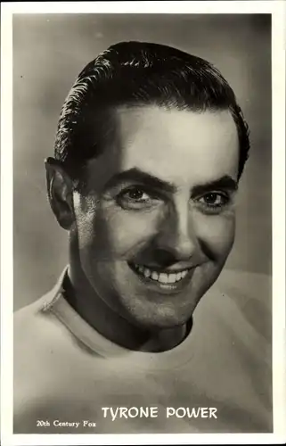 Ak Schauspieler Tyrone Power, Portrait, 20th Century Fox