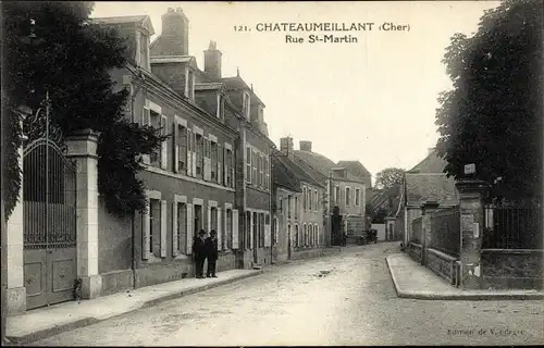 Ak Châteaumeillant Cher, Rue St-Martin