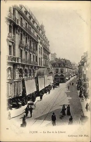 Ak Dijon Côte d'Or, Rue de la Liberte