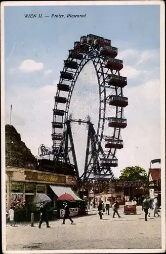 Ak Wien 2 Leopoldstadt, Prater, Riesenrad
