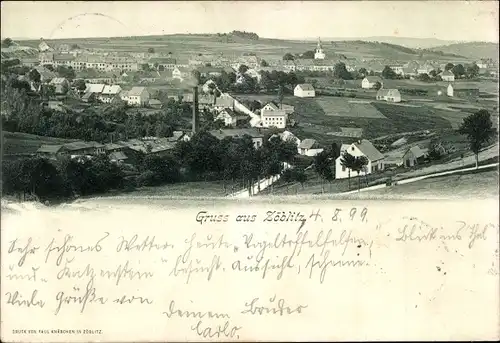 Ak Zöblitz Marienberg im Erzgebirge, Panorama