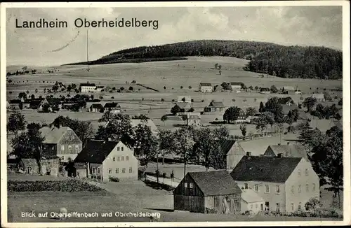 Ak Oberseiffenbach Seiffen im Erzgebirge, Blick auf den Ort, Oberheidelberg
