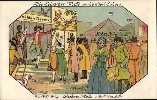 Ak Leipzig in Sachsen, Leipziger Messe, Buden-Messe