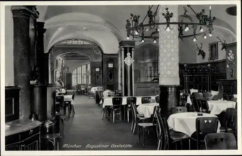 Ak München Bayern, Augustiner Gaststätte, Neuhauser Straße 16