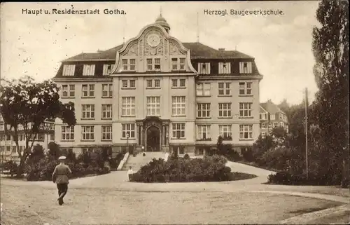Ak Gotha in Thüringen, Herzogl. Baugewerkschule