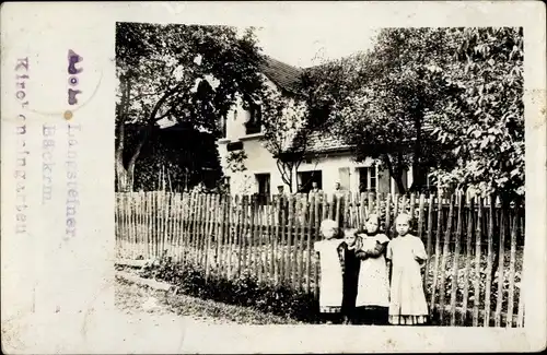 Ak Kirchenpingarten in Oberfranken, Wohnhaus, Kinder