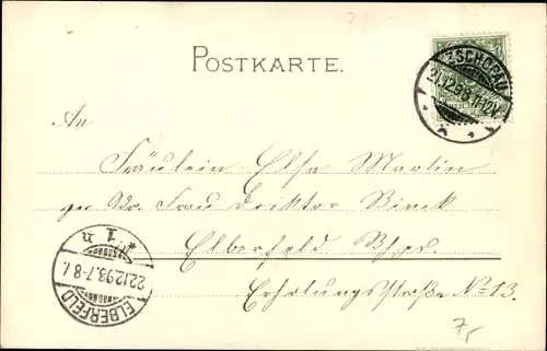 Künstler Ak Hoffmann, R., Zschopau im Erzgebirge Sachsen, Ortspartie