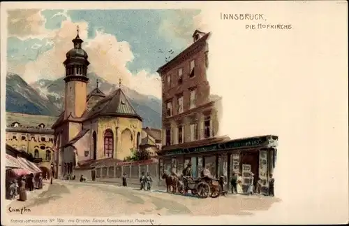 Künstler Litho Compton, Innsbruck in Tirol, Die Hofkirche