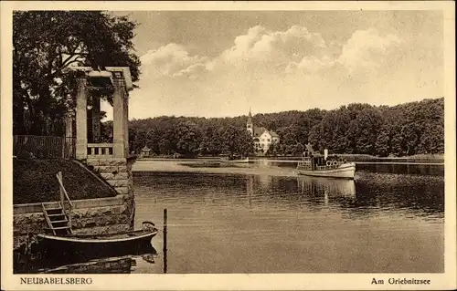 Ak Klein Glienicke Neubabelsberg Potsdam in Brandenburg, Griebnitzsee