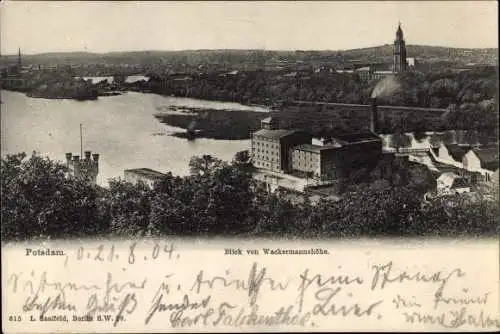 Ak Potsdam in Brandenburg, Blick von Wackermannshöhe