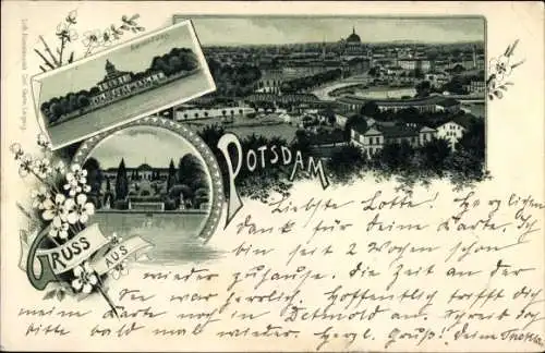 Litho Potsdam in Brandenburg, Marmor-Palais, Sanssouci