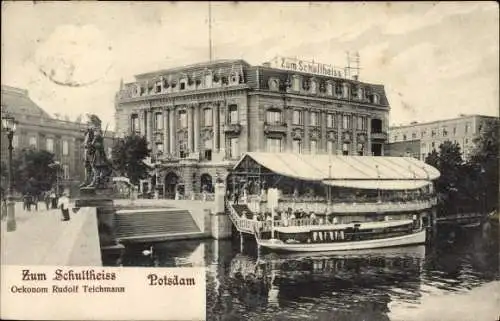 Ak Potsdam in Brandenburg, Gasthaus zum Schulheiss