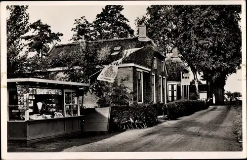 Ak Giethoorn Overijssel Niederlande, Kiosk für Souvenirs und Ansichtskarten