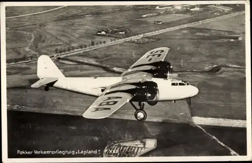 Ak Flugzeug, Fokker Verkeersvliegtuig Lapland