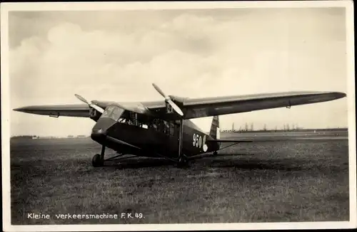 Ak Flugzeug, Kleine verkeersmachine FK49