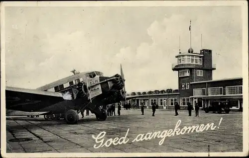 Ak Flughafen, Zivilflugzeug, Goed aangekomen