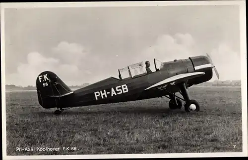 Ak Flugzeug PH-ASB Koolhoven FK56
