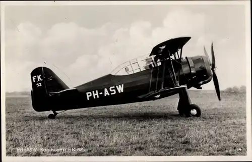 Ak Flugzeug PH-ASW Koolhoven FK52