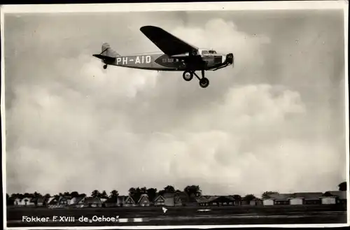 Ak Flugzeug, Fokker FXVIII de Oehoe