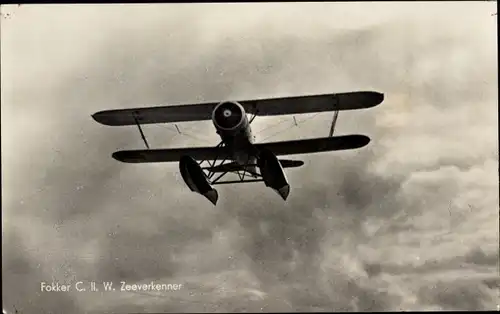 Ak Wasserflugzeug Fokker C II W. Zeeverkenner