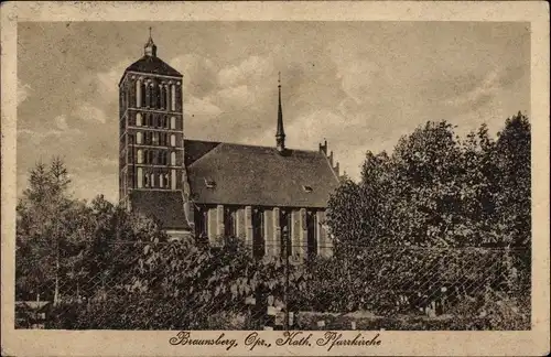 Ak Braniewo Braunsberg Ostpreußen, Katholische Pfarrkirche