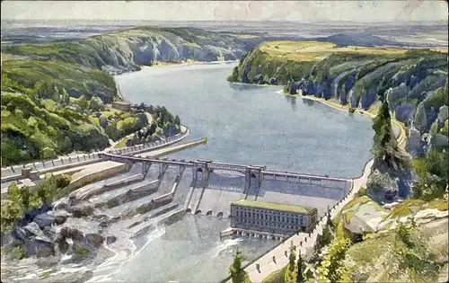 Ak Sedlec Prčice Sedletz Pertschitz Mittelböhmen, Český Merán, Talsperre