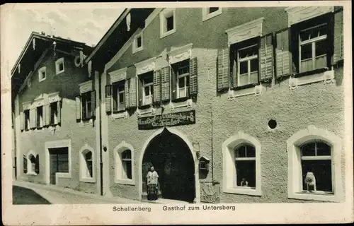 Ak Marktschellenberg Markt Schellenberg in Oberbayern, Gasthof zum Untersberg