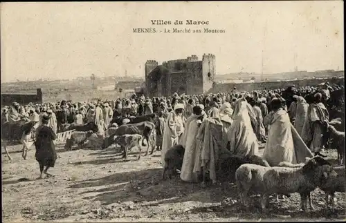 Ak Meknès Marokko, Le Marché aux Moutons