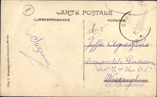 Ak Staden Westflandern, Rousselarestraat