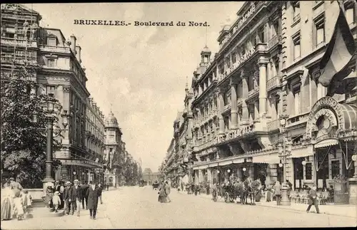 Ak Bruxelles Brüssel, Boulevard du Nord