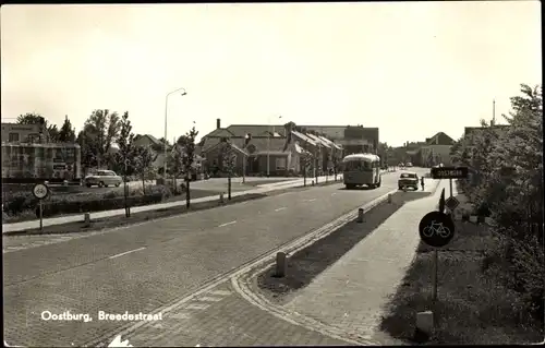 Ak Oostburg Zeeland, Breedestraat