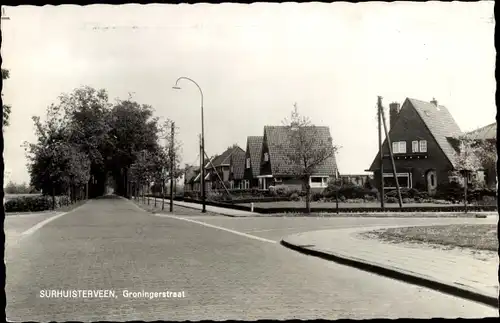 Ak Surhuisterveen Achtkarspelen Friesland Niederlande, Groningerstraat