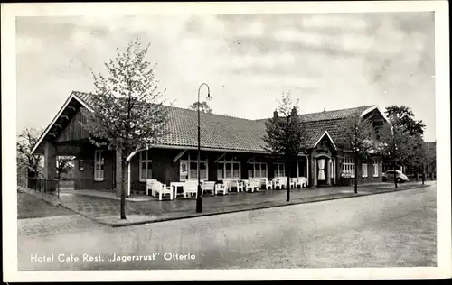 Ak Otterlo Gelderland, Hotel Café Jagersrust Otterlo