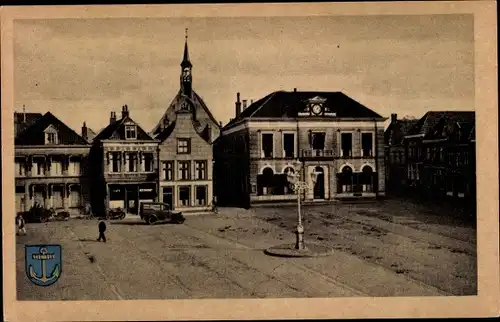 Ak Steenwijk Steenwijkerland Overijssel, Oude Raadhuis op de Markt