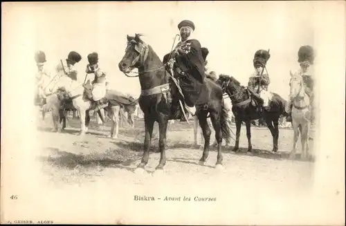 Ak Biskra Algerien, Avant les Courses