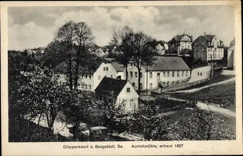 Ak Göppersdorf Burgstädt in Sachsen, Aurichmühle