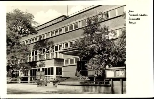 Ak Jena in Thüringen, Friedrich-Schiller-Universität, Mensa, Außenansicht