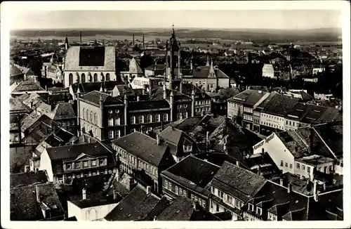 Ak Kamenz in Sachsen, Panorama, Kirchturm