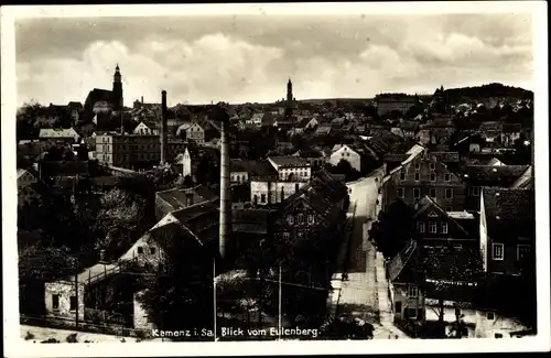 Ak Kamenz im Kreis Bautzen, Blick vom Eulenberg auf den Ort