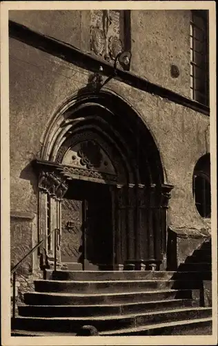 Ak Nossen Sachsen, Stadtkirche, Südportal