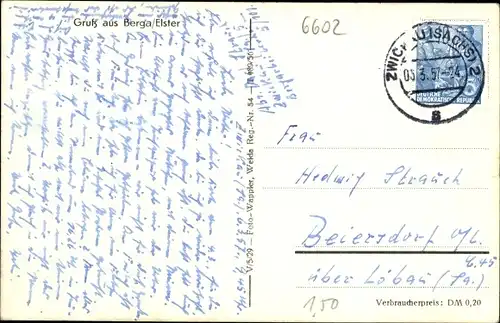 Ak Berga an der Elster Thüringen, Panorama