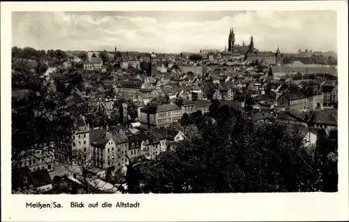 Ak Meißen in Sachsen, Blick auf die Altstadt