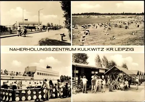 Ak Kulkwitz Markranstädt in Sachsen, Naherholungszentrum, Strandbad, Schiffsgaststätte