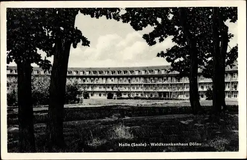 Ak Dölau Halle an der Saale, Waldkrankenhaus Dölau