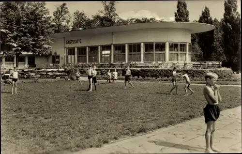 Ak Leuna an der Saale, Waldbad