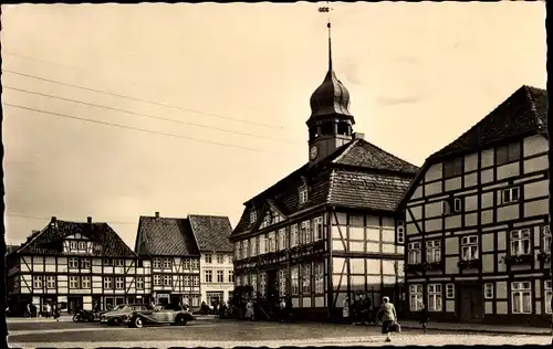 Ak Grabow in Mecklenburg, Rathaus am Markt